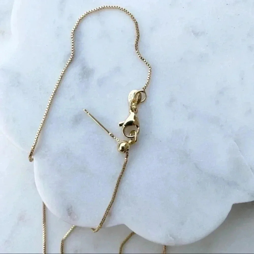Key Necklace | CZ Necklace | 21st Birthday Gift | 18k Good Plated - Picture 5 of 7